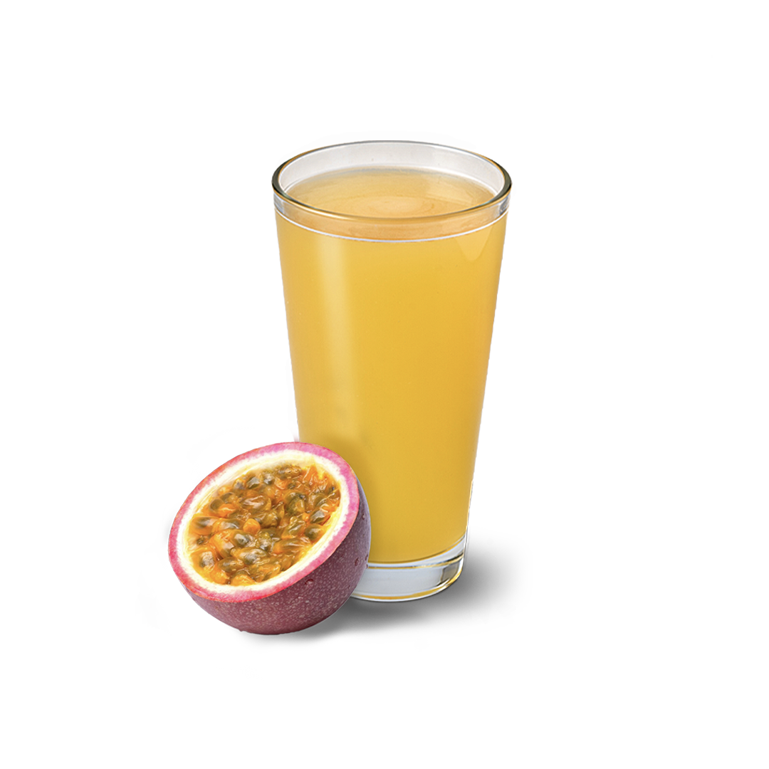 Hot lemonade with passion fruit flavor